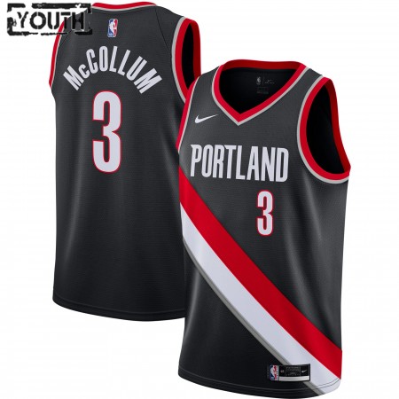 Maillot Basket Portland Trail Blazers C.J. McCollum 3 2020-21 Nike Icon Edition Swingman - Enfant